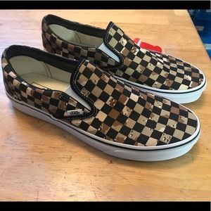 Vans Shoes - Vans Camo Checkered Slip Ons Men’s Size 11.5 Vans Shoes - Vans Camo Checkered Slip Ons Men’s Size 11.5